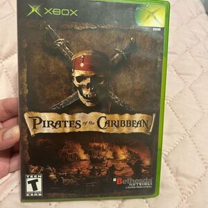 Green Xbox Video Game Case for Pirates of the Caribbean